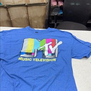 MTV Blue Short Sleeve Tee